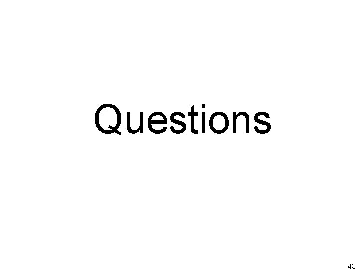 Questions 43 