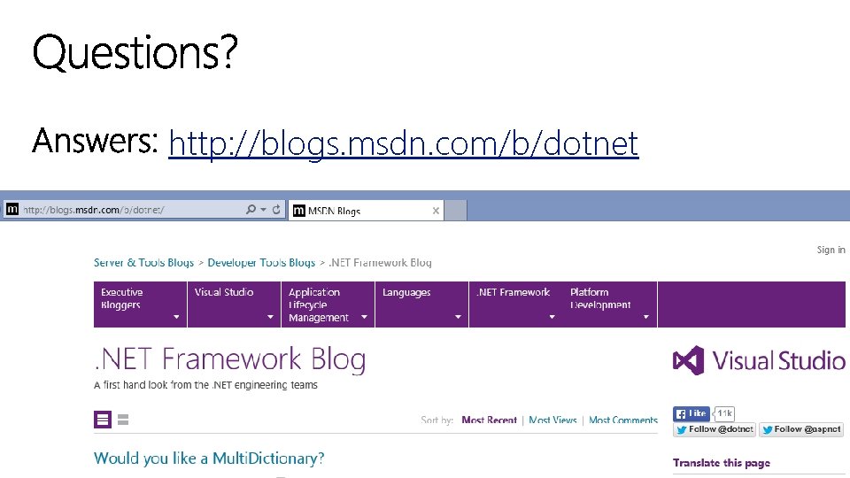 http: //blogs. msdn. com/b/dotnet 