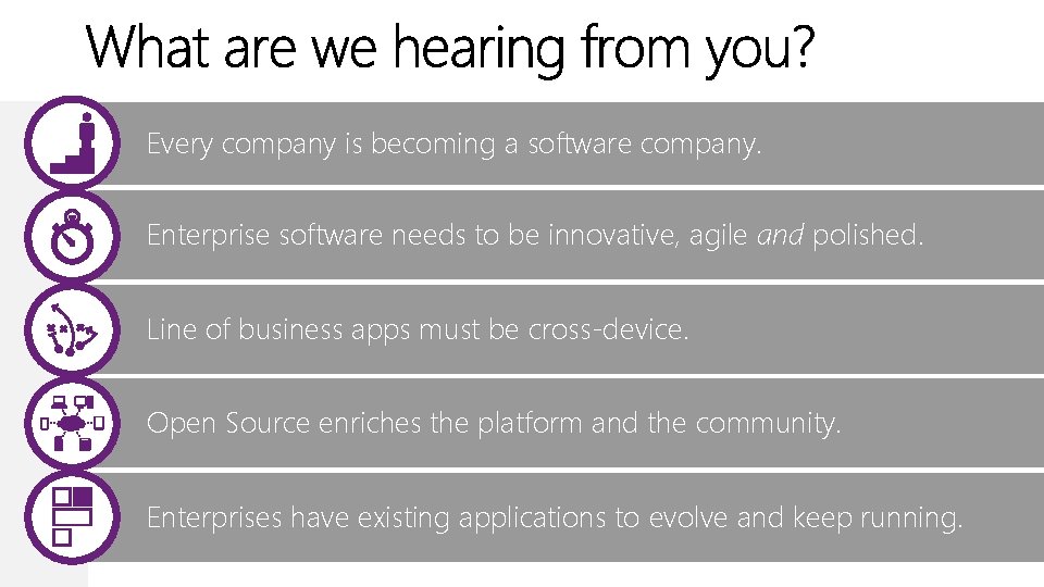 Every company is becoming a software company. Enterprise software needs to be innovative, agile