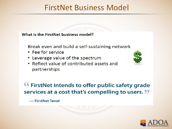 First. Net Business Model 