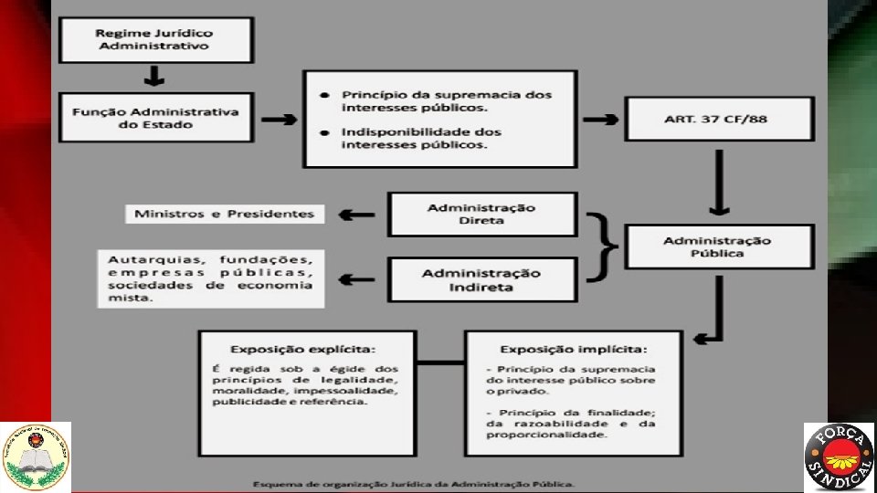 ESQUEMA DE ORGANIZAÇÃO JURÍDICA DA ADMINISTRAÇÃO PÚBLICA: 
