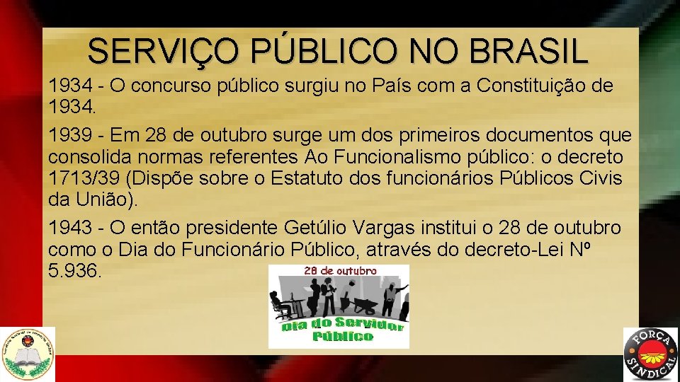 SERVIÇO PÚBLICO NO BRASIL 1934 - O concurso público surgiu no País com a