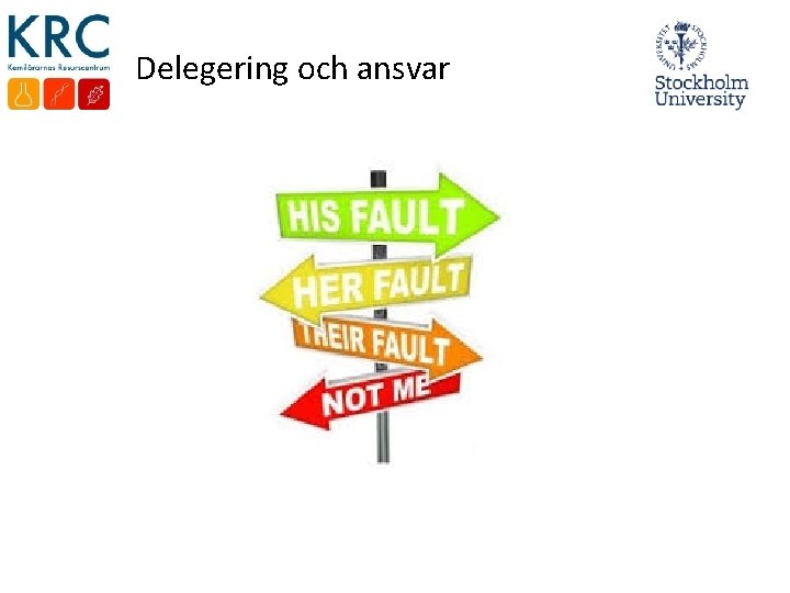 Delegering och ansvar 