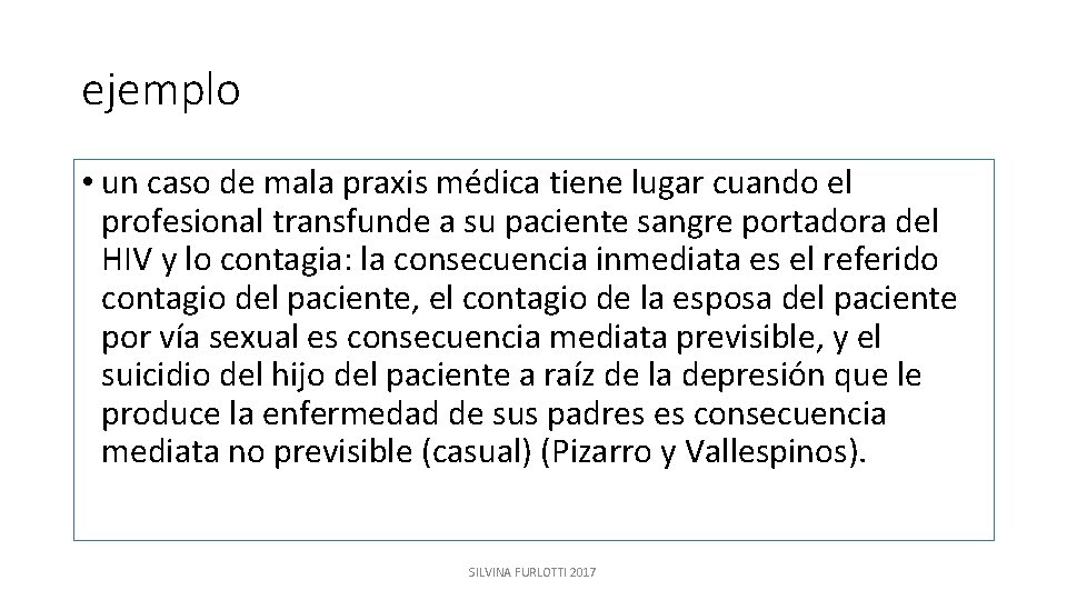 ejemplo • un caso de mala praxis médica tiene lugar cuando el profesional transfunde