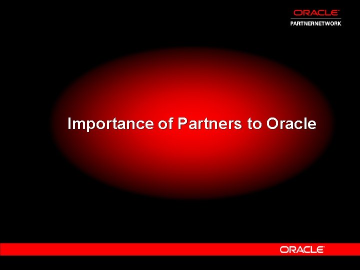 Importance of Partners to Oracle 