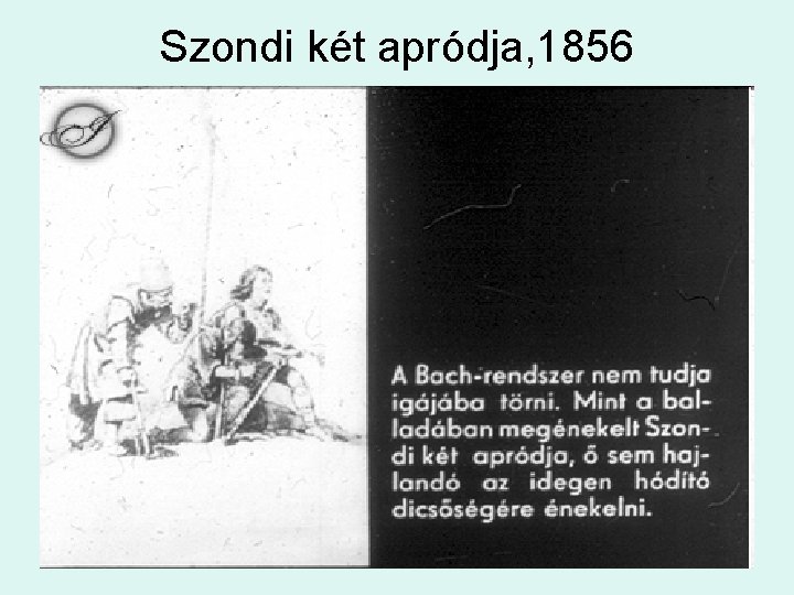 Szondi két apródja, 1856 