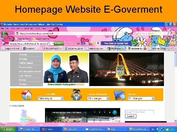 Homepage Website E-Goverment 