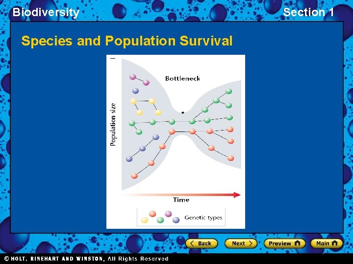 Biodiversity Species and Population Survival Section 1 