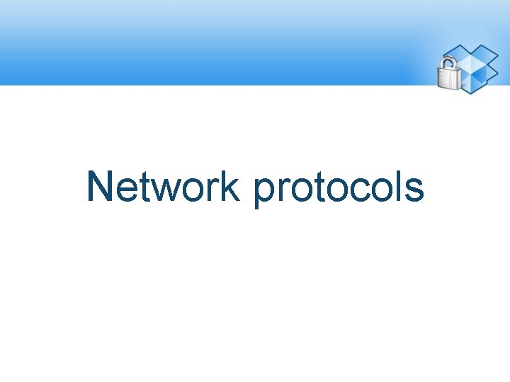 Network protocols 