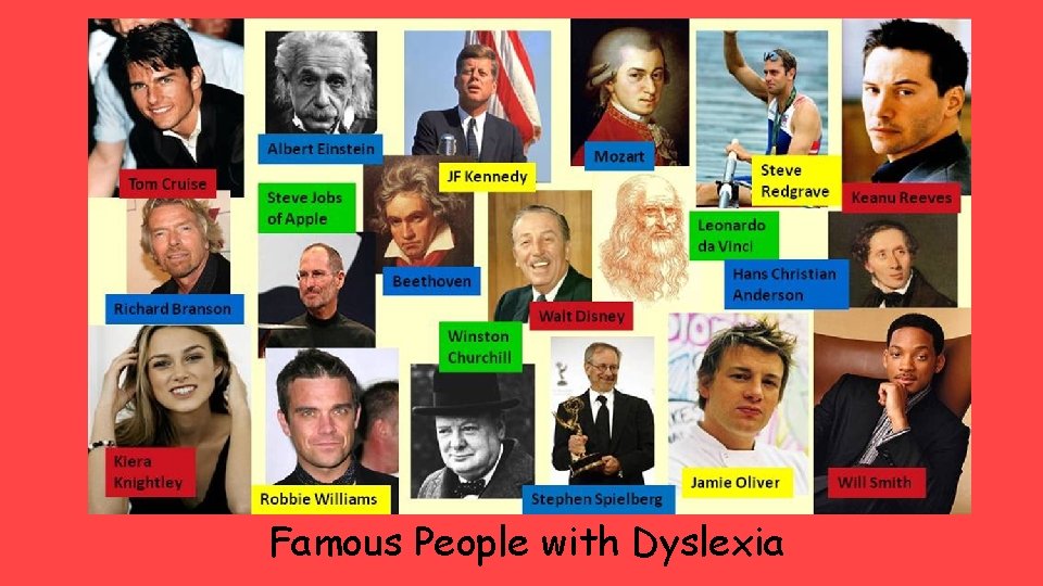 Famous People with Dyslexia 