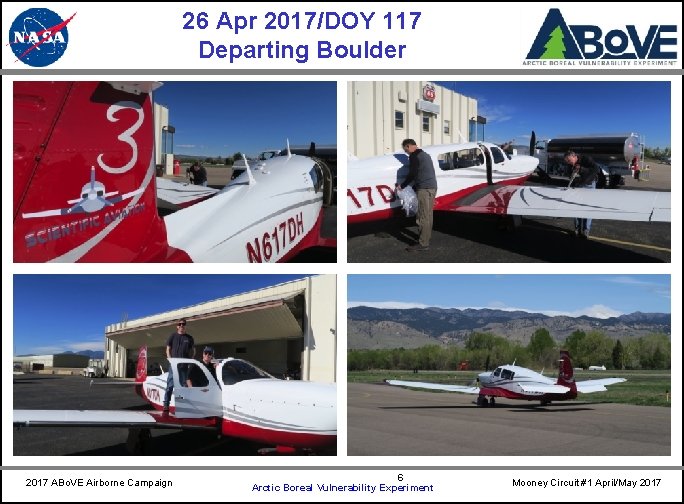 26 Apr 2017/DOY 117 Departing Boulder 2017 ABo. VE Airborne Campaign 6 Arctic Boreal