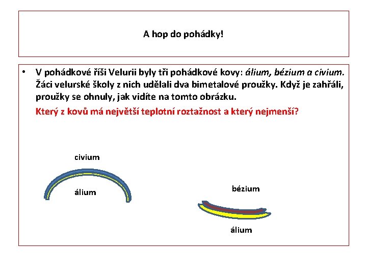 A hop do pohádky! • V pohádkové říši Velurii byly tři pohádkové kovy: álium,