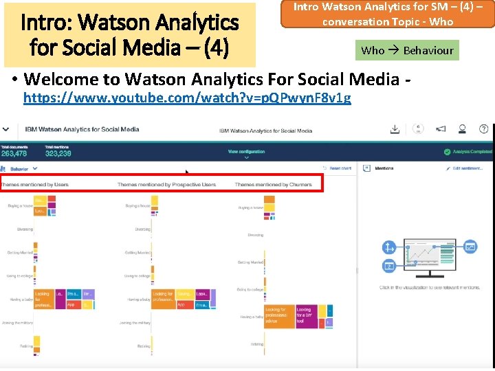 Intro: Watson Analytics for Social Media – (4) Intro Watson Analytics for SM –