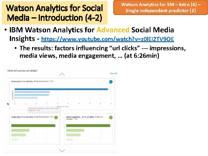 Watson Analytics for Social Media – Introduction (4 -2) Watson Analytics for SM –