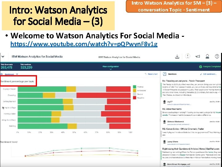 Intro: Watson Analytics for Social Media – (3) Intro Watson Analytics for SM –