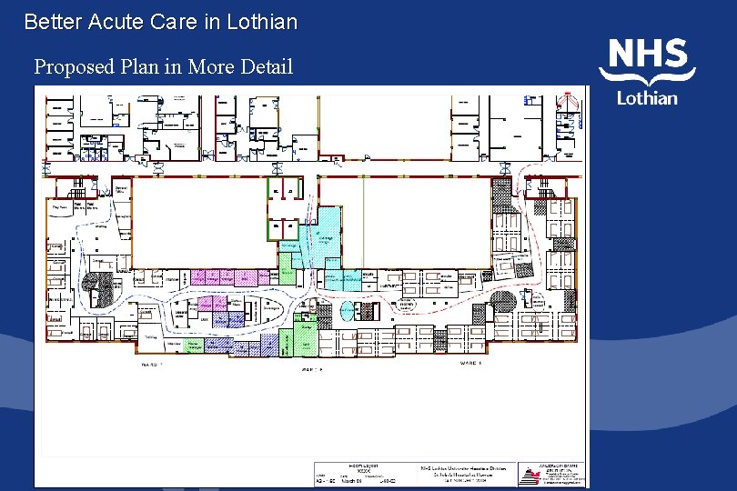 Better Acute Care in Lothian Proposed Plan in More Detail 