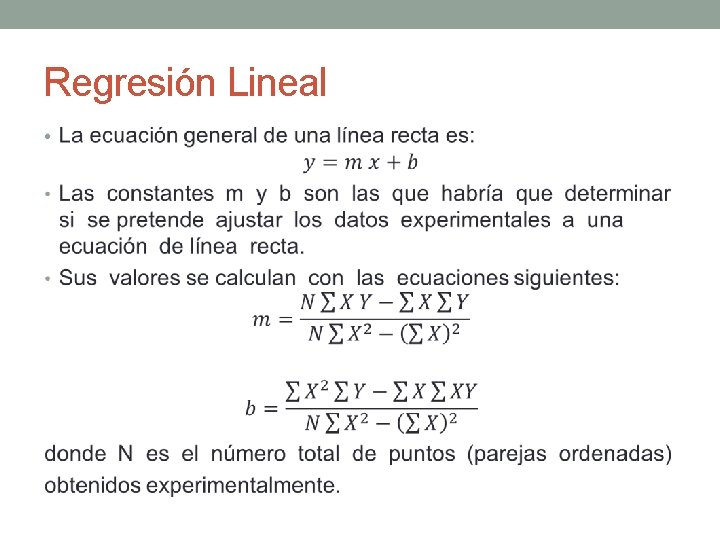 Regresión Lineal • 