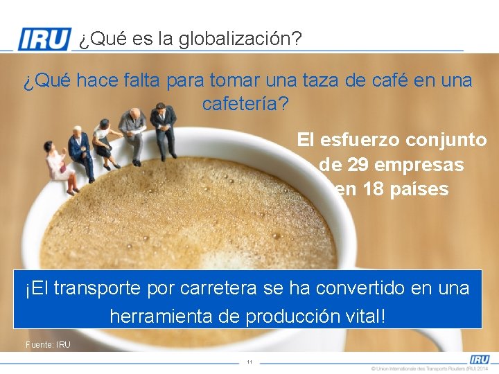 ¿Qué es la globalización? ¿Qué hace falta para tomar una taza de café en