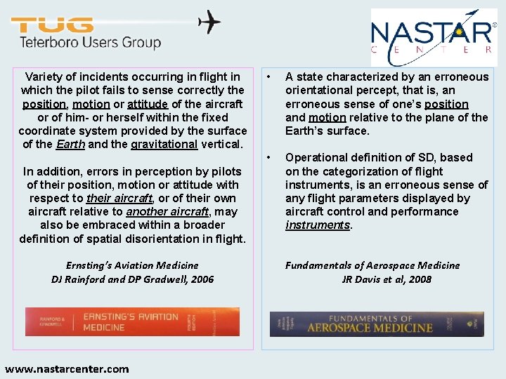 Variety of incidents occurring in flight in which the pilot fails to sense correctly