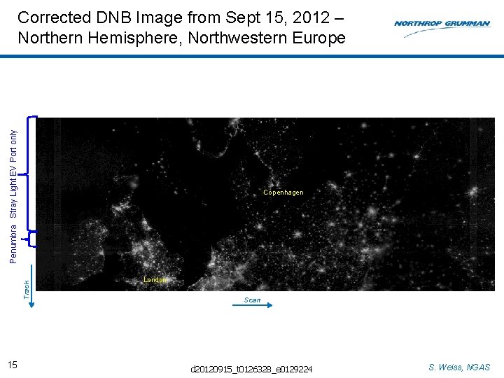 Penumbra Stray Light EV Port only Corrected DNB Image from Sept 15, 2012 –