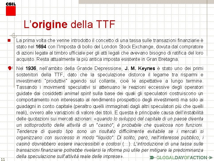 L’origine della TTF n La prima volta che venne introdotto il concetto di una