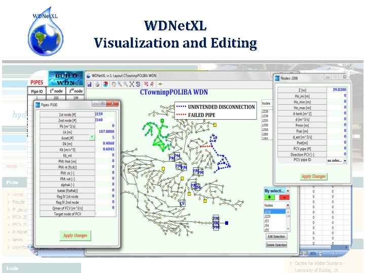 WDNet. XL Visualization and Editing 