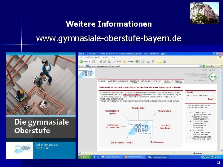Weitere Informationen www. gymnasiale-oberstufe-bayern. de 29 
