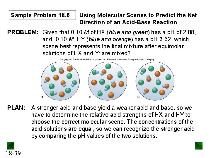 Sample Problem 18. 6 Using Molecular Scenes to Predict the Net Direction of an