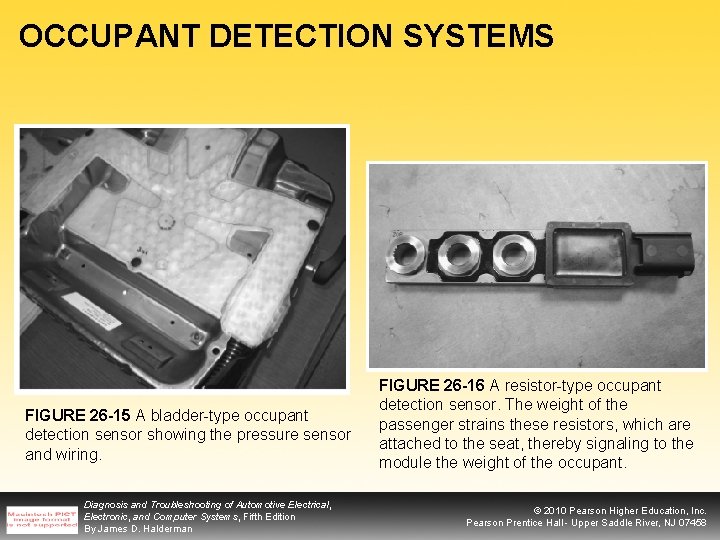 OCCUPANT DETECTION SYSTEMS FIGURE 26 -15 A bladder-type occupant detection sensor showing the pressure