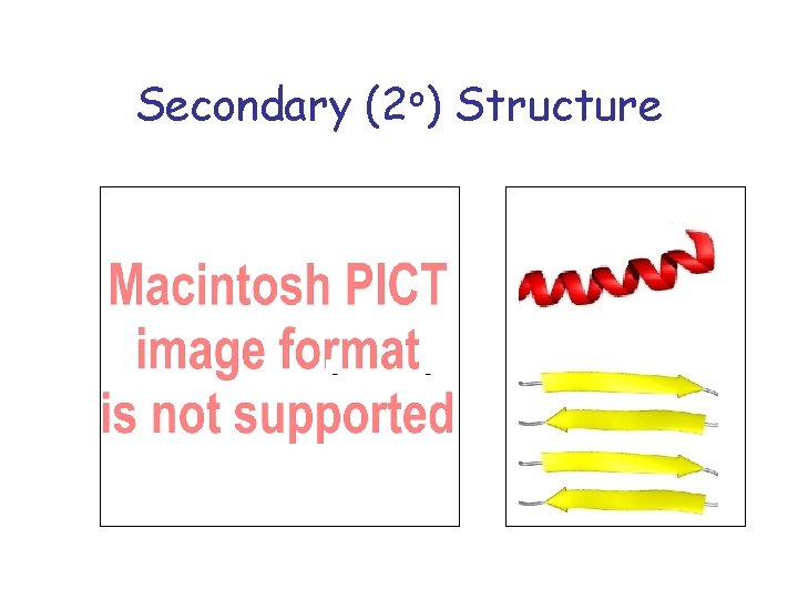 Secondary (2 o) Structure Table 10 - - 