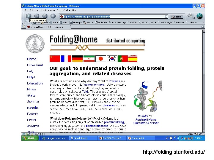 http: //folding. stanford. edu/ 