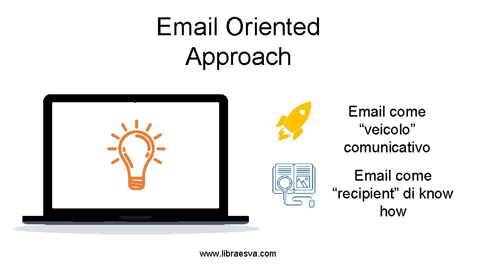 Email Oriented Approach Email come “veicolo” comunicativo Email come “recipient” di know how www.