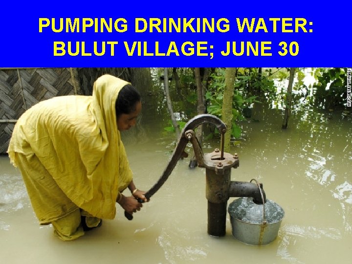 PUMPING DRINKING WATER: BULUT VILLAGE; JUNE 30 