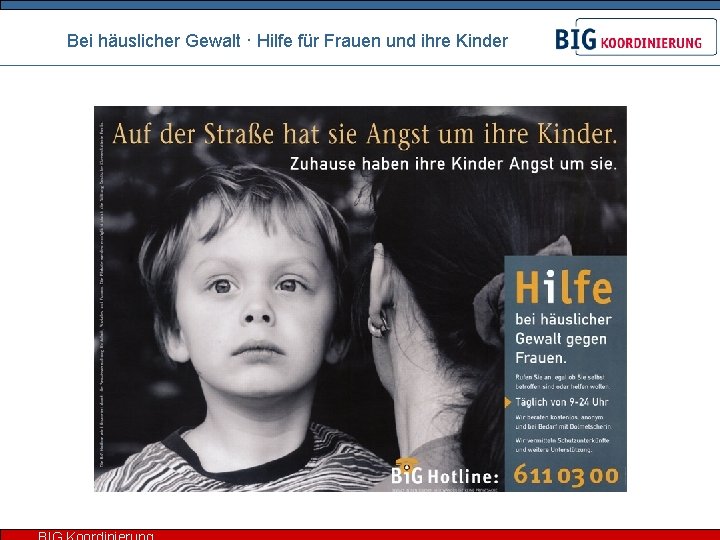 Bei häuslicher Gewalt · Hilfe für Frauen und ihre Kinder 