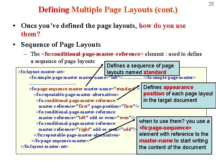 Defining Multiple Page Layouts (cont. ) 25 • Once you’ve defined the page layouts,