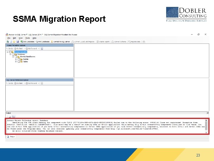 SSMA Migration Report 23 SSMA Migration Report 23