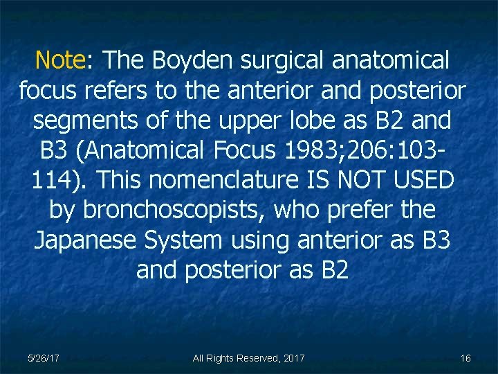 Note: The Boyden surgical anatomical focus refers to the anterior and posterior segments of