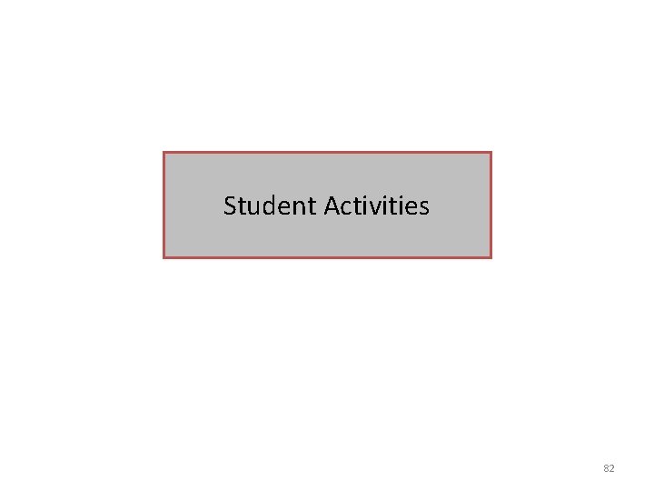 Student Activities 82 