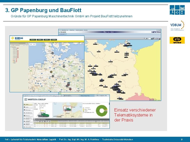 3. GP Papenburg und Bau. Flott Gründe für GP Papenburg Maschinentechnik Gmb. H am