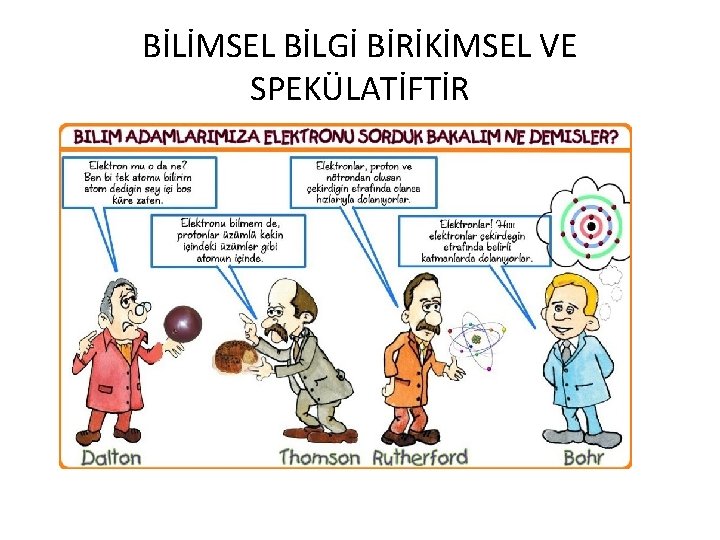 BİLİMSEL BİLGİ BİRİKİMSEL VE SPEKÜLATİFTİR 