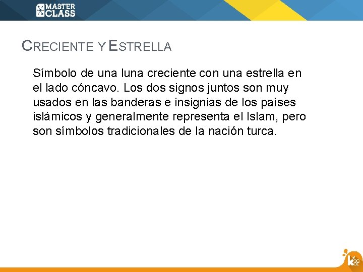 CRECIENTE Y ESTRELLA Símbolo de una luna creciente con una estrella en el lado