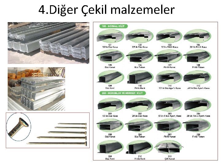 4. Diğer Çekil malzemeler 