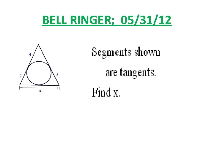 BELL RINGER; 05/31/12 