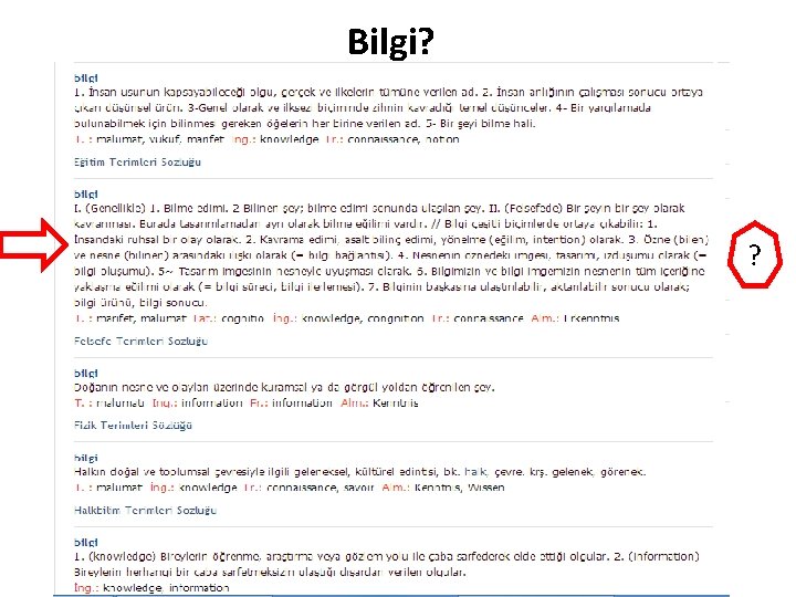 Bilgi? ? 