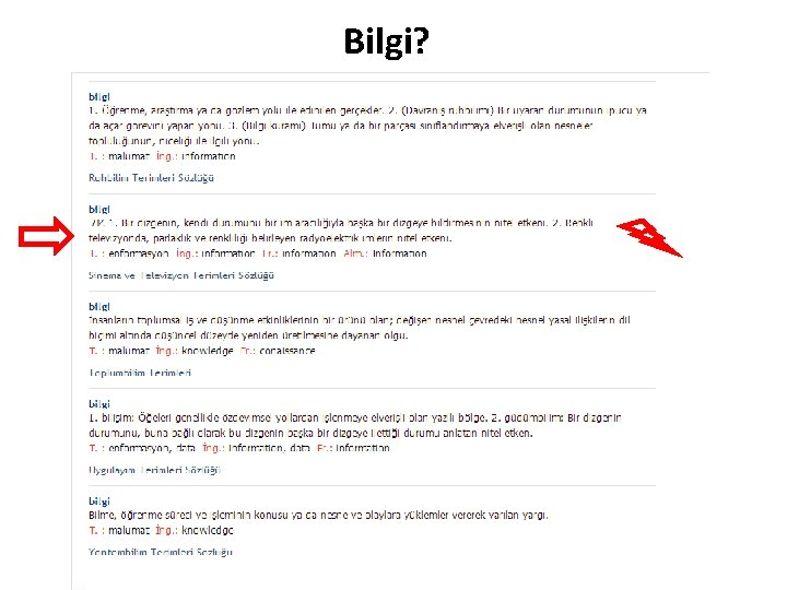 Bilgi? 