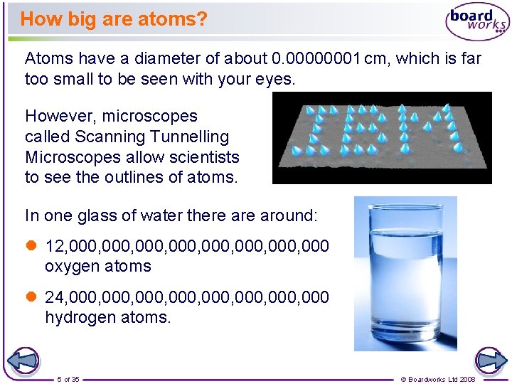 How big are atoms? Atoms have a diameter of about 0. 00000001 cm, which