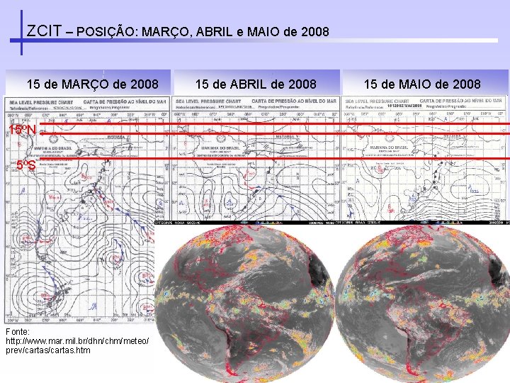 ZCIT – POSIÇÃO: MARÇO, ABRIL e MAIO de 2008 15 de MARÇO de 2008