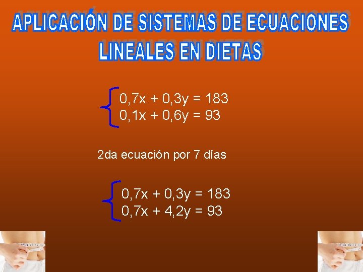 0, 7 x + 0, 3 y = 183 0, 1 x + 0,