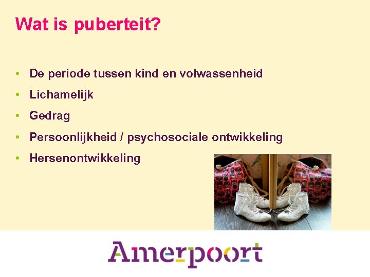 Puberteit bij mensen met EMB Naar aanleiding van