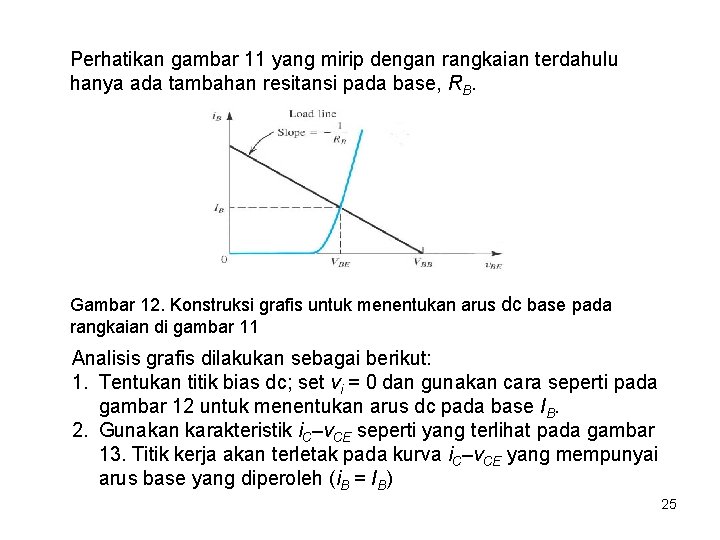 Perhatikan gambar 11 yang mirip dengan rangkaian terdahulu hanya ada tambahan resitansi pada base,